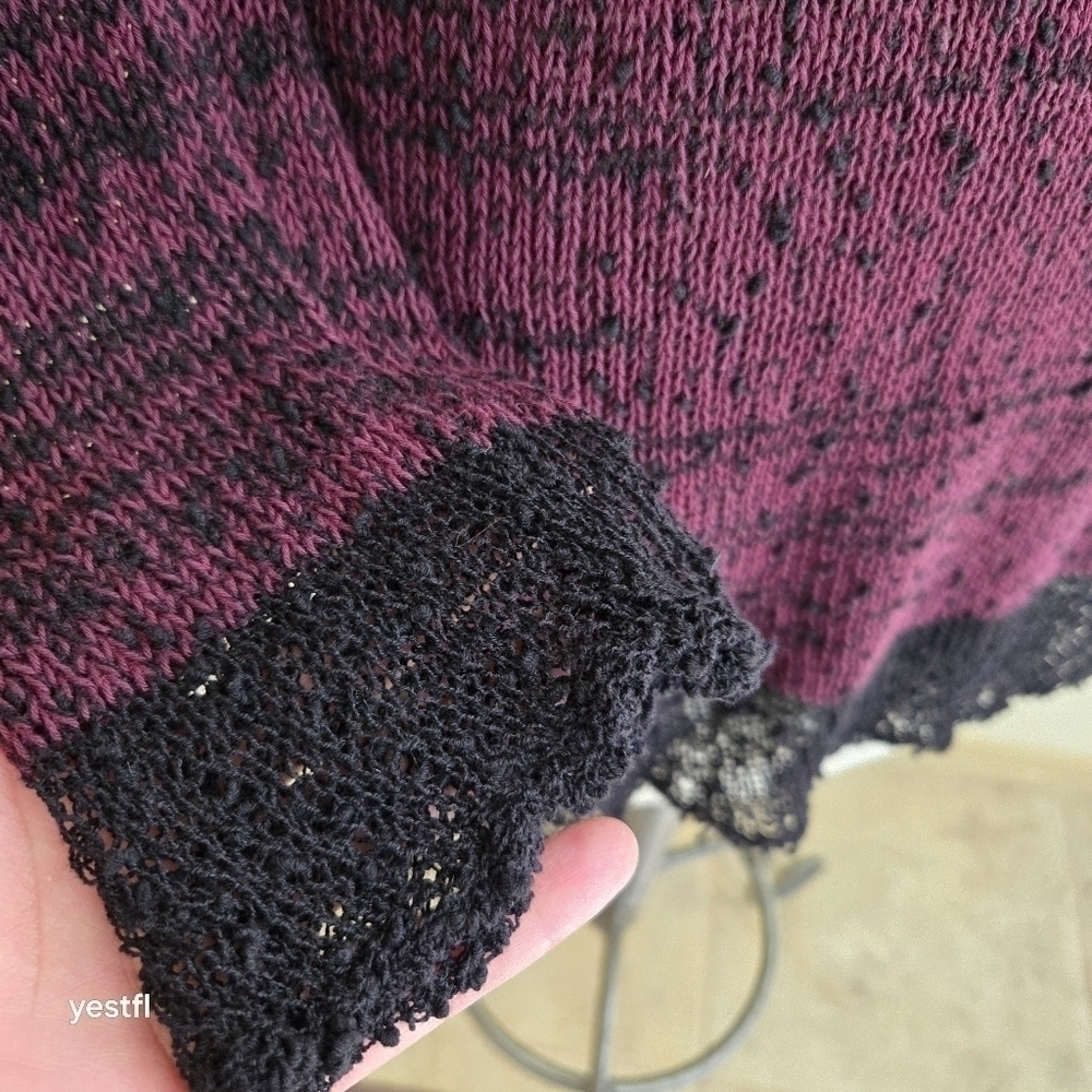 Georgina Estefania knit putple top M punk grunge - Picture 7 of 8